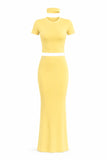 Glow Polished Skirt Set